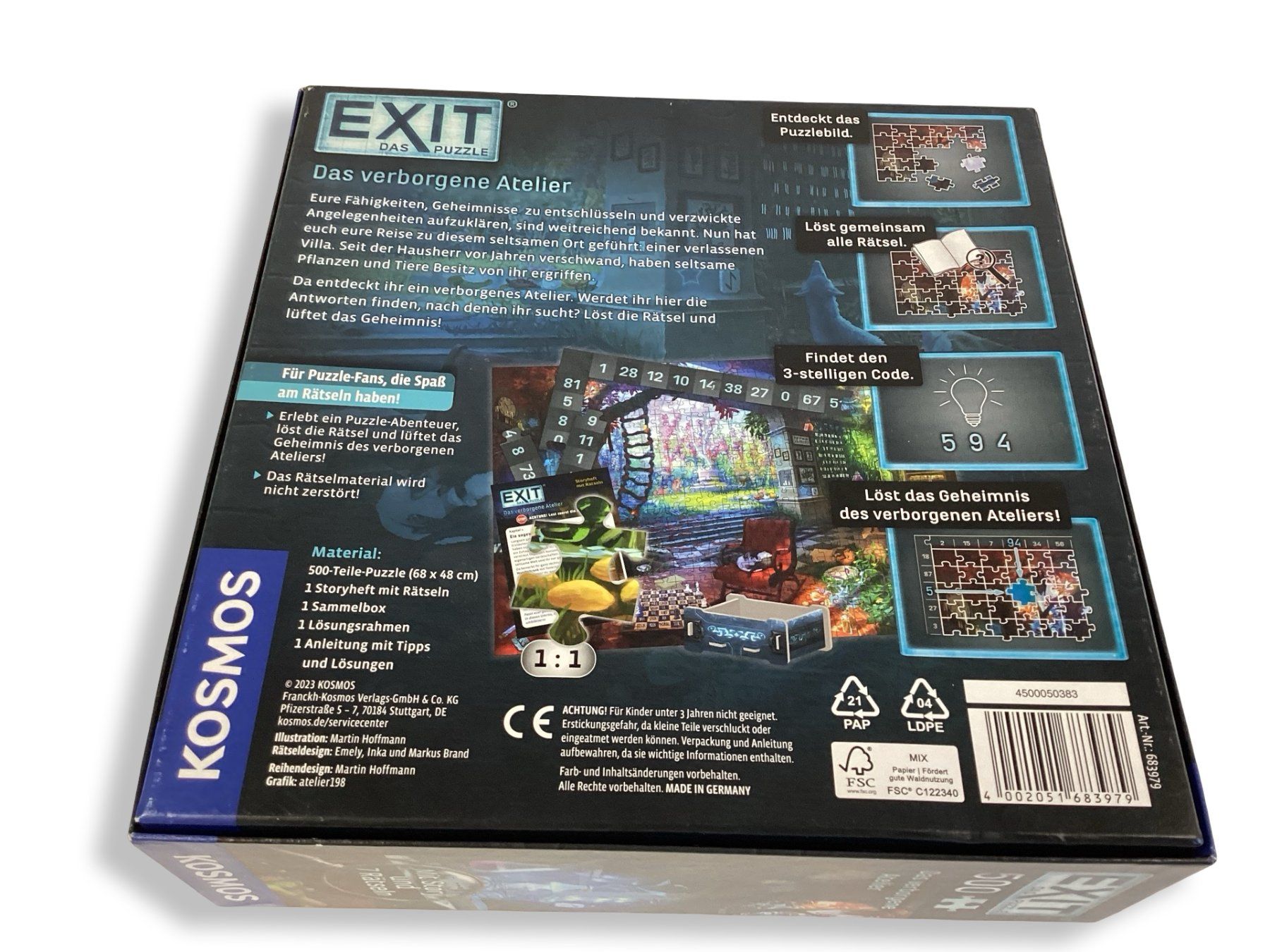 Kosmos Jeux: EXIT Das Puzzle 500 Teile – D'occasion à Zürich par Restwert_Zuerich 3