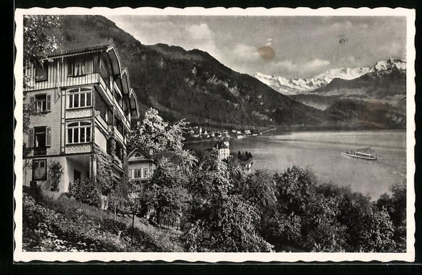 Cartoline postali: AK Vitznau, Pension Unterwylen – Usato da Berlin venduto da bartko-reher