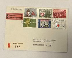 FDC Einschreiben Eilsendung Satz