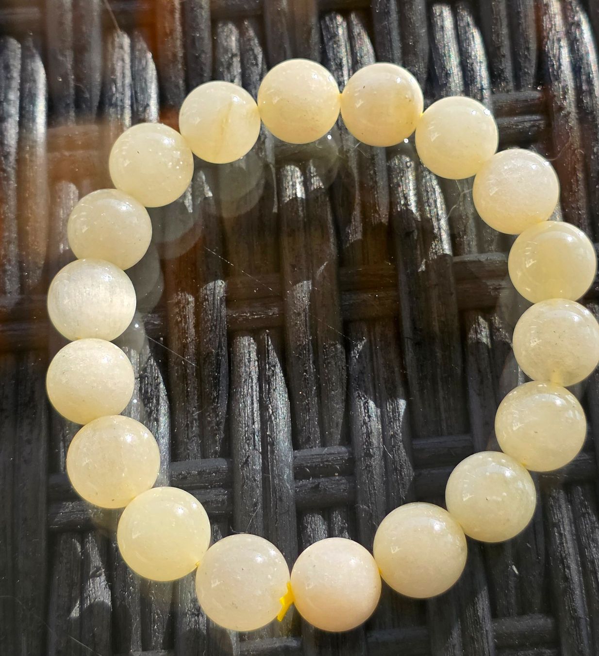 Mineralien & Heilsteine: Lybisches Wüstenglas / Tektit Armband D – Neu und originalverpackt aus Matzingen von Shay_Crystalz