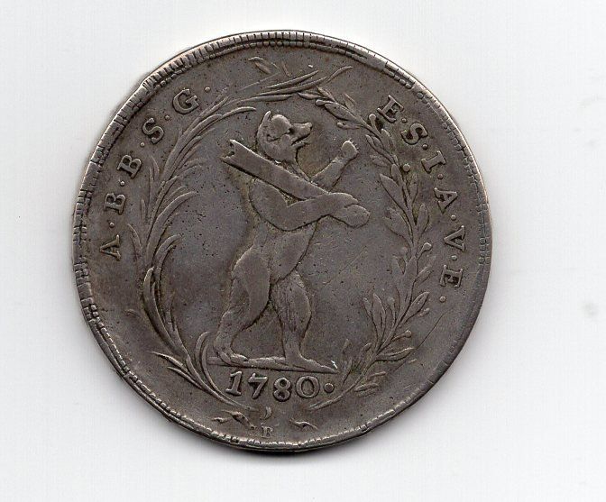 Tutti le monete: (2979) SG Abtei, Taler 1780, ss+ – Usato da Rüthi (Rheintal) venduto da erdnuessli1 1