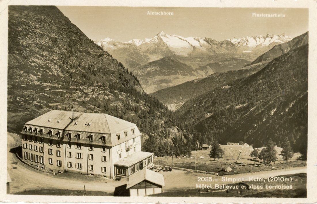 Cartoline postali: Simplon - Kulm  VS   -    3 diverse Ansichtskarten – Usato da Brig venduto da Valcards54 2