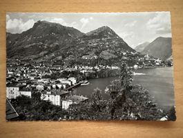 Ansichtskarte Lugano e Monte Brè aus der Schweiz, gelaufen