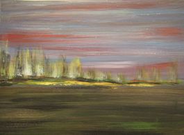 Acryl auf Karton: Küste VII