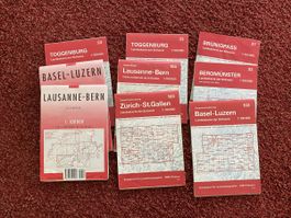 Lankarten diverse und Wanderführer