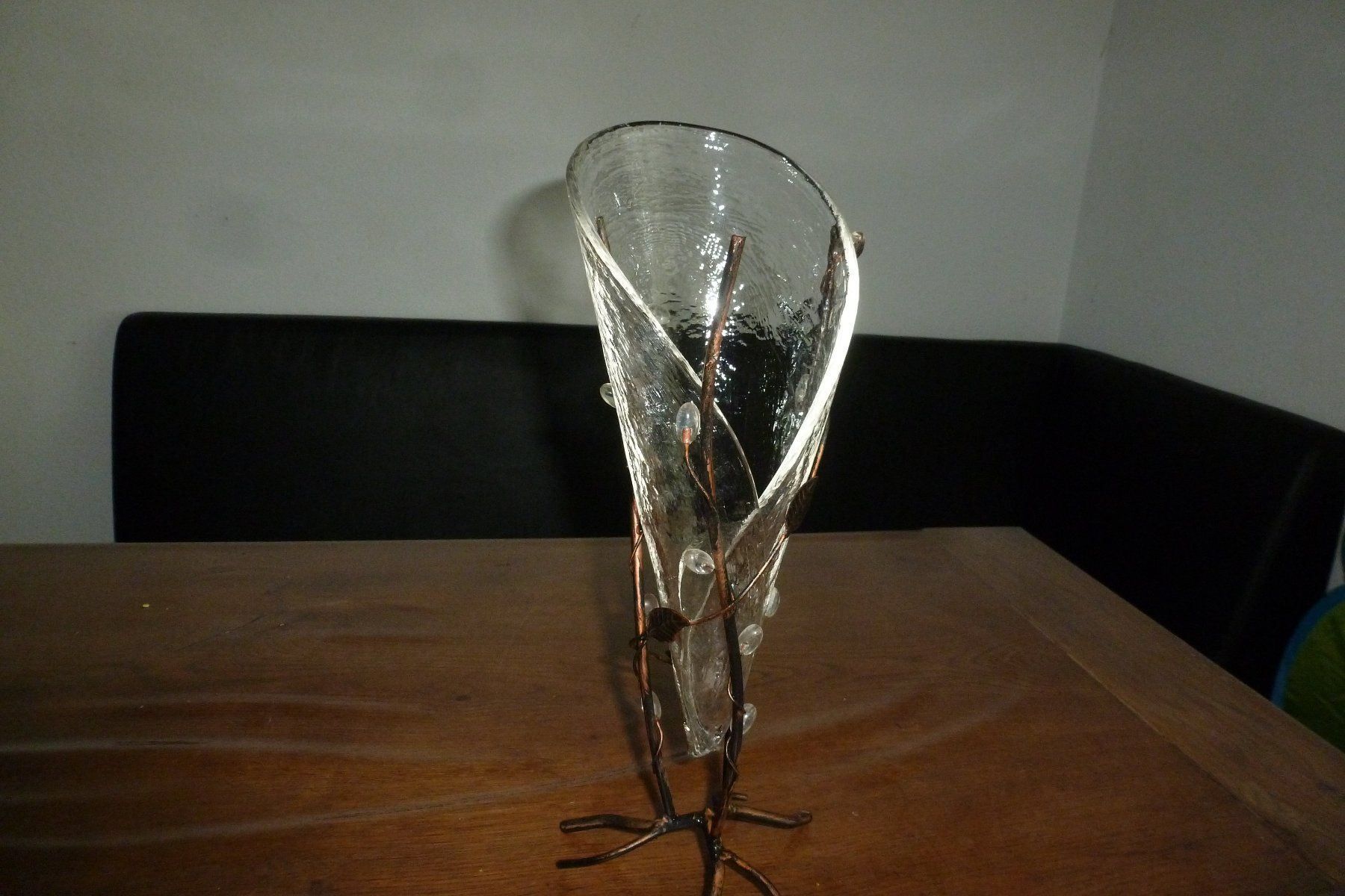 Vasi & Recipienti: Schöne vase aus glas/bronze oder messing – Usato da Emmen venduto da newdeal1970 5