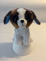 Plüschtier Hund blau glitzernde Augen neuwertig
