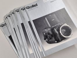 14x Rolleiflex SL 66 E/X / Bedienungsanleitungen französisch