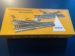 Märklin Elektromagnetisches Weichenpaar 5202 Top Zustand
