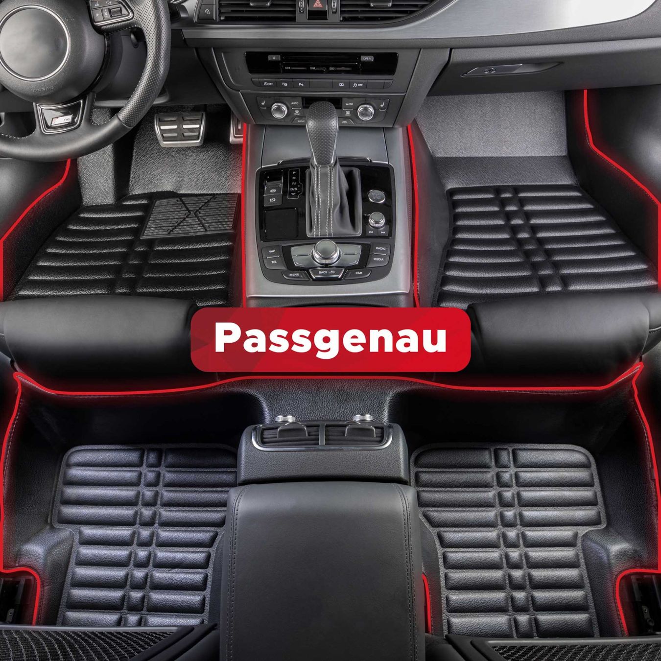 Mitsubishi Teppiche / Matten: 5D Premi. Auto Fussmatten Mitsubishi Eclipse Cross 2017-2021 – Neu und originalverpackt aus Zürich von MyFussmatten 5