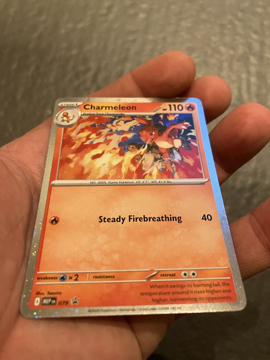 Pokémon Carte collezionabili: Pokemon Charmeleon BLACK STAR PROMO, Mega Evolution, Mint – Nuovo (secondo la descrizione) da Lyss venduto da Sandera20 1