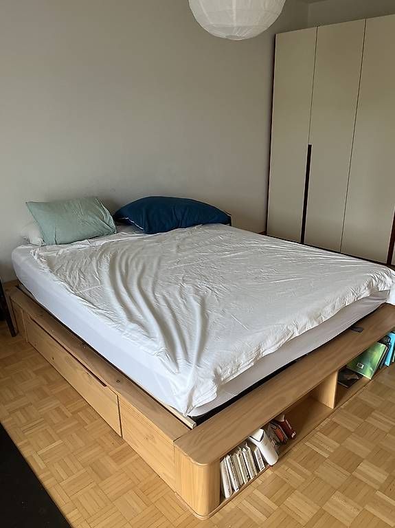 Betten: Doppelbett mit Schubladen und Rost – Gebraucht aus Basel von mendieta89 3