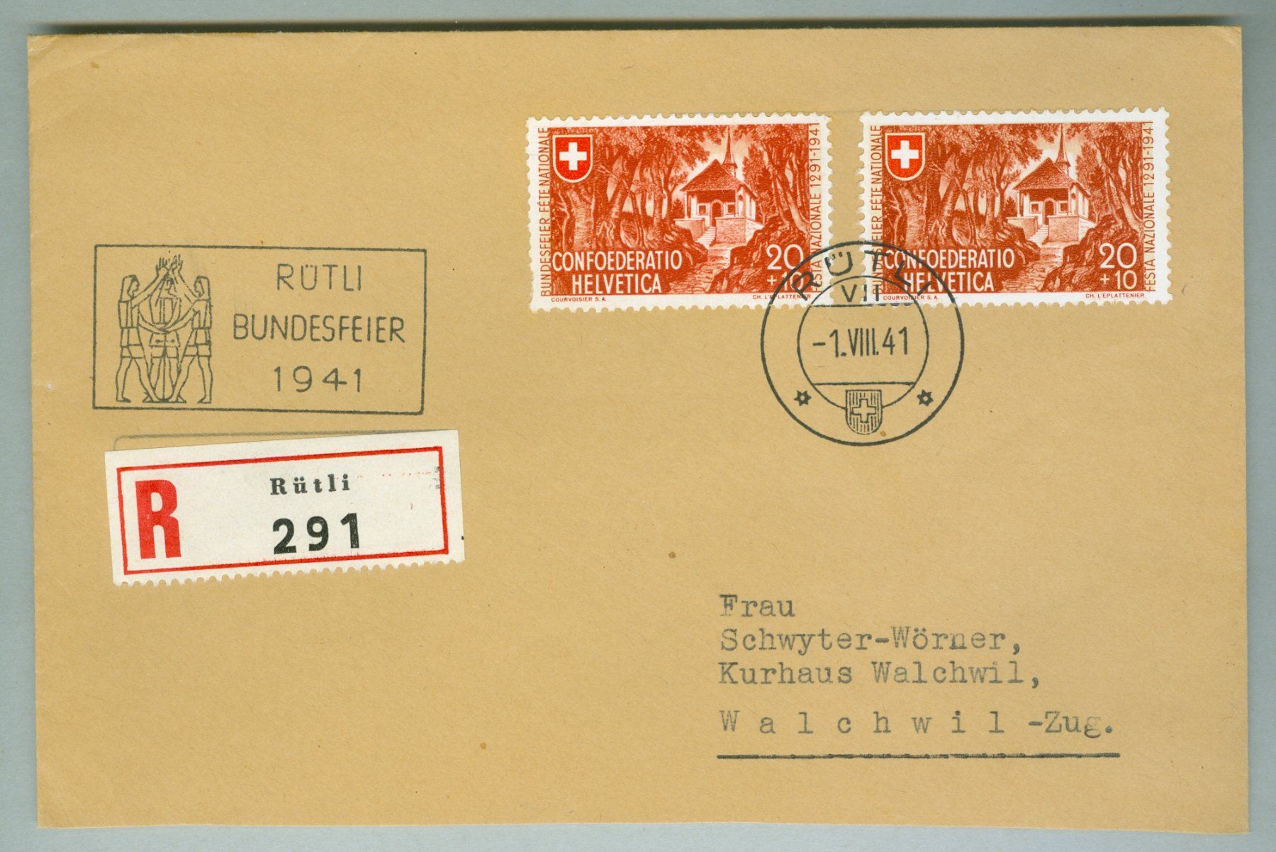 Tutti i francobolli: 1941 Schweiz Pro Patria – Usato da Zürich venduto da yago-rot