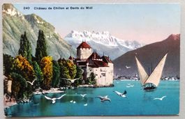 Château de Chillon et Dents du Midi