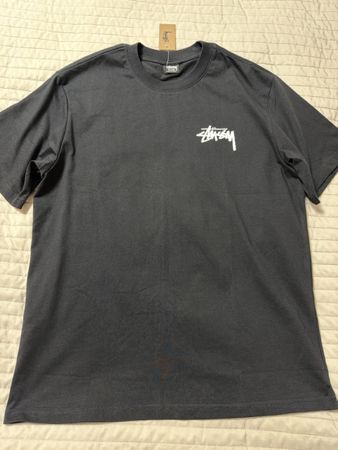 Stussy T-Shirt schwarz mit Würfelprint Grösse L- M neu