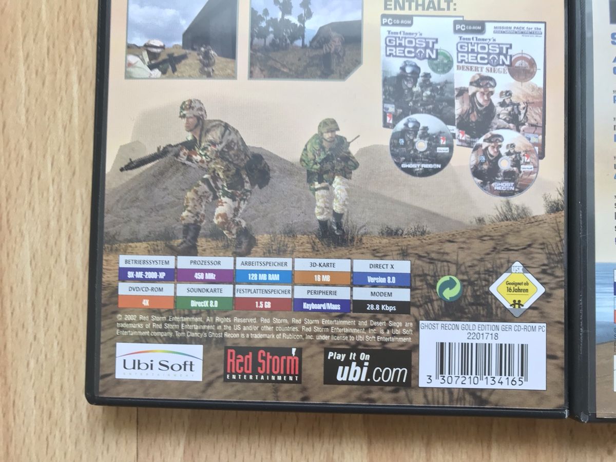 Spiele: Tom Clancy's Ghost Recon Complete GER CD-ROM PC – Gebraucht aus Basel von bom_p2ql 2