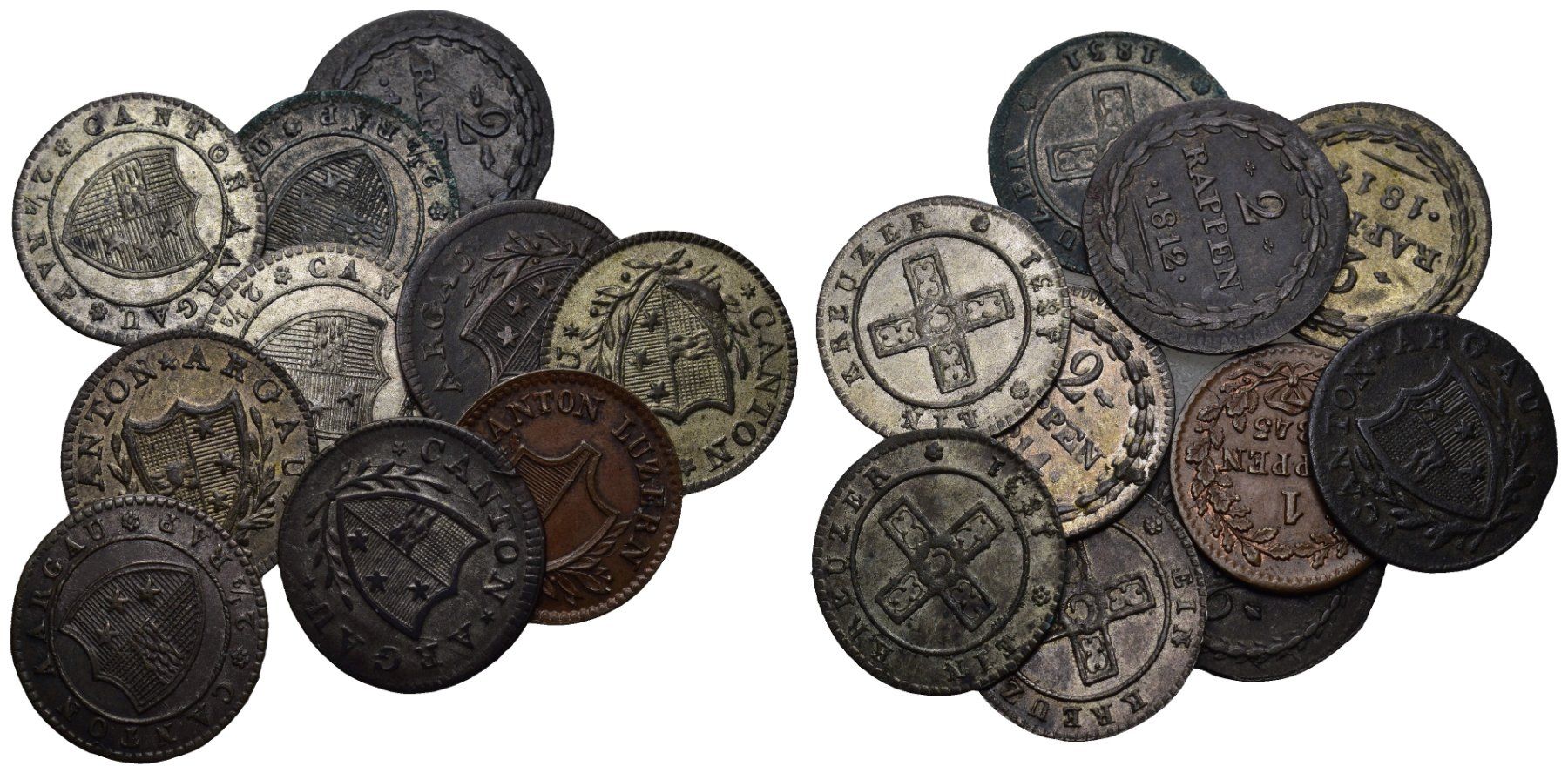 Toutes les monnaies: Kantonalmünzen Lot – D'occasion à Bern par numismatictops