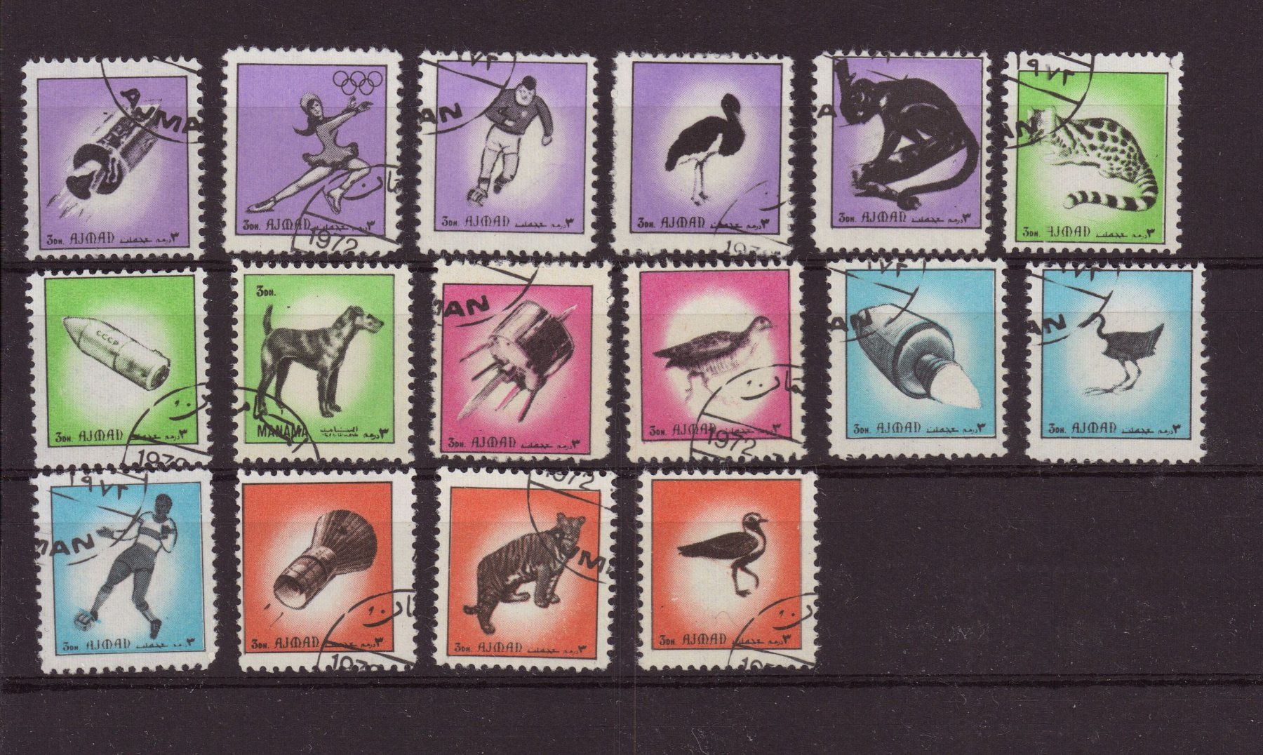 Alle Briefmarken: schöne Motiv Sammlung Tiere – Gebraucht aus Eggersriet von stamp303