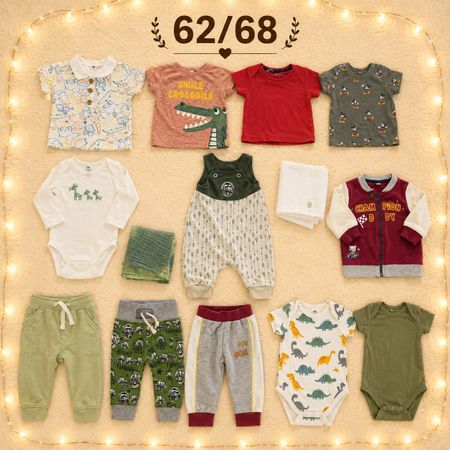 Babykleider-Set Gr. 62/68 - Frühlingskollektion Grün