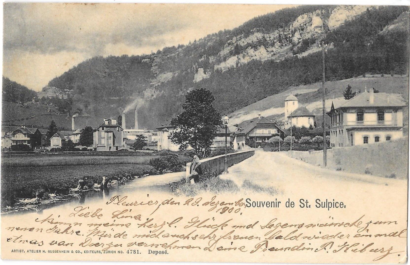 Cartes postales: St. Sulpice Teilansicht – D'occasion à Olten par clotaldi