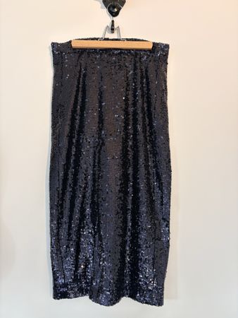 Jupe Sezane Magalia Bleu nuit à Paillettes T 38