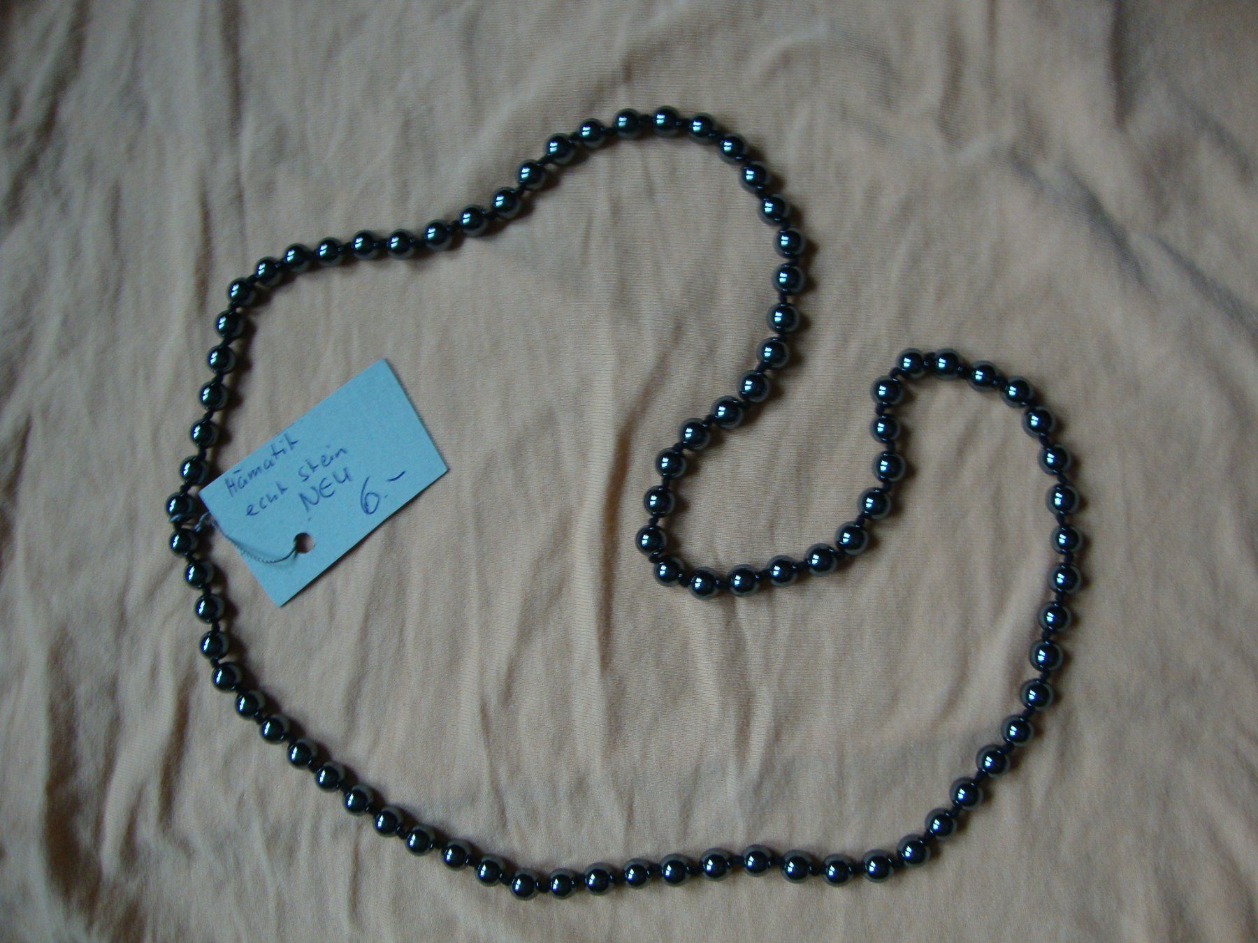 Catenine: Hämatit / Blutstein Kette, NEU , lang – Usato da Laufen venduto da ereli 1