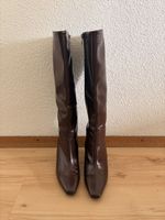 Bottes en cuir marron chic et élégantes – Taille 40