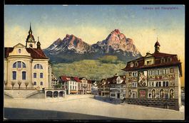 AK Schwyz, Partie am Hauptplatz