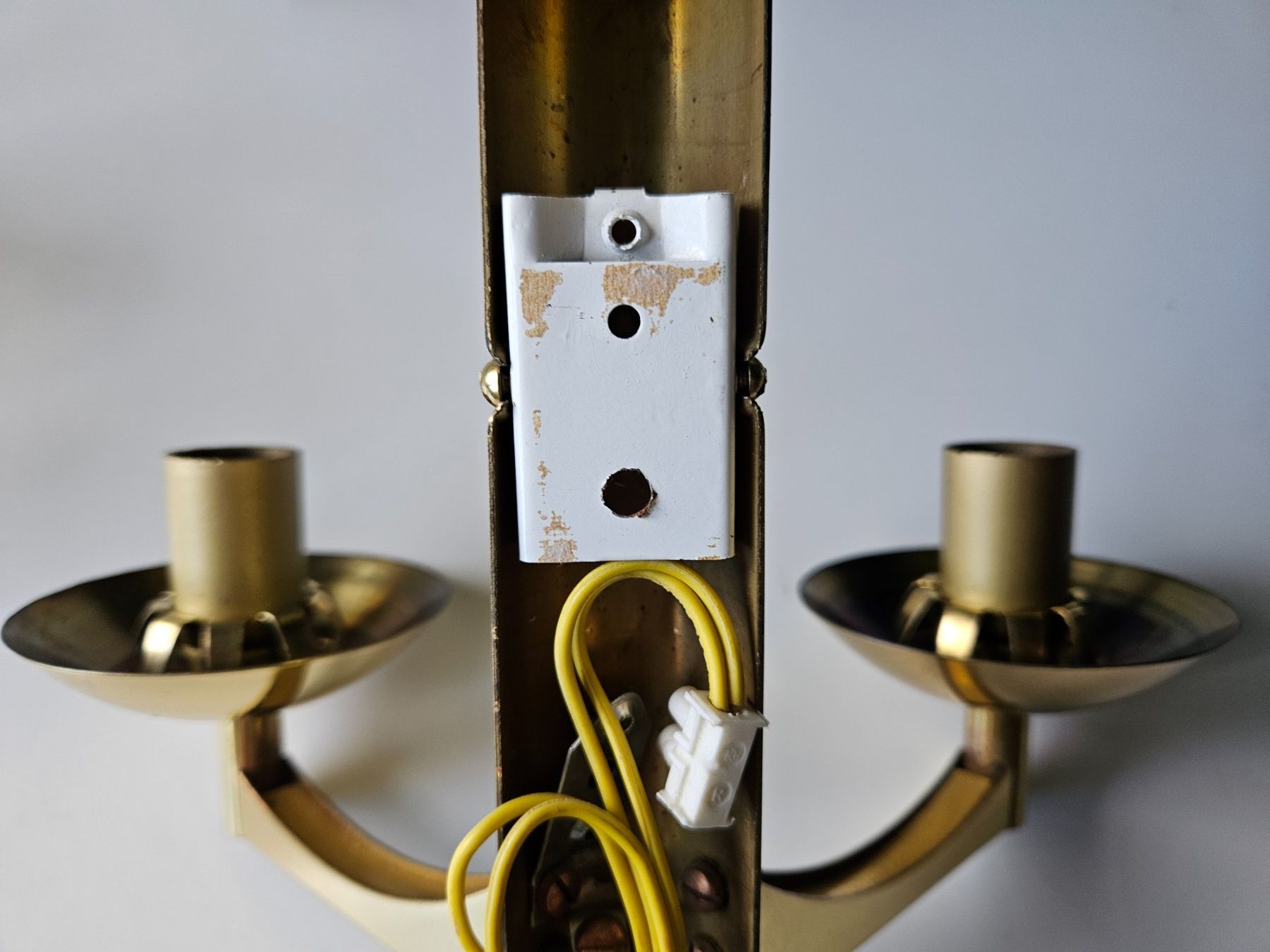 Lampen: Applique double Honsel - Space Age - globes ambrés – Gebraucht aus Echandens von annegug 5