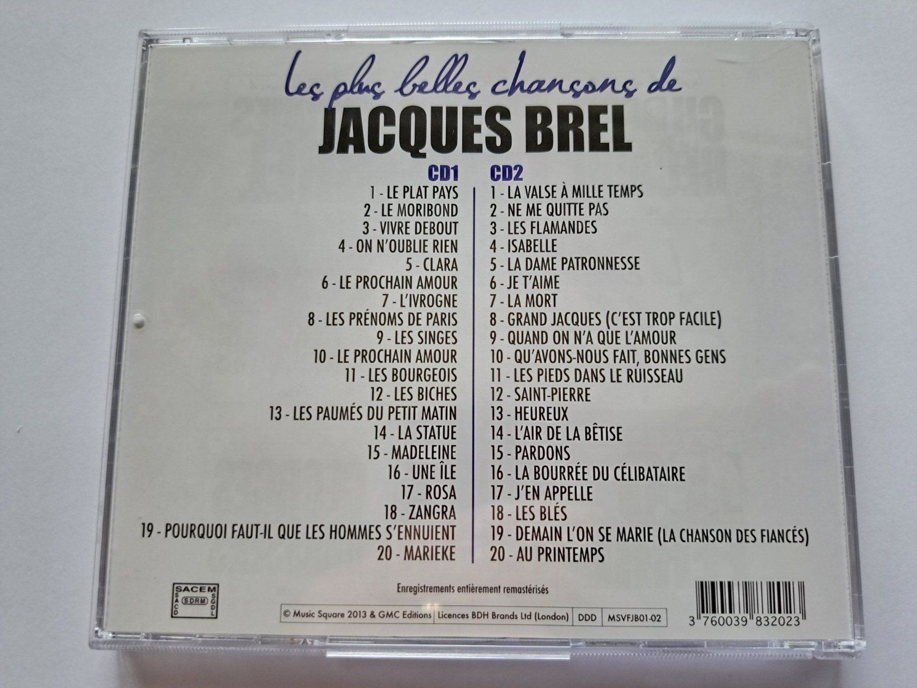 CD: Cd Les plus belles chansons de Jacques Brel – Usato da Pully venduto da bro_n52j 1