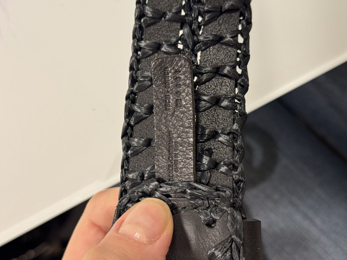 Dolce & Gabbana Gürtel: D&G Woven Black Leather Belt Size 75 New – Neu und originalverpackt aus Luzern von Antiquesonline 3