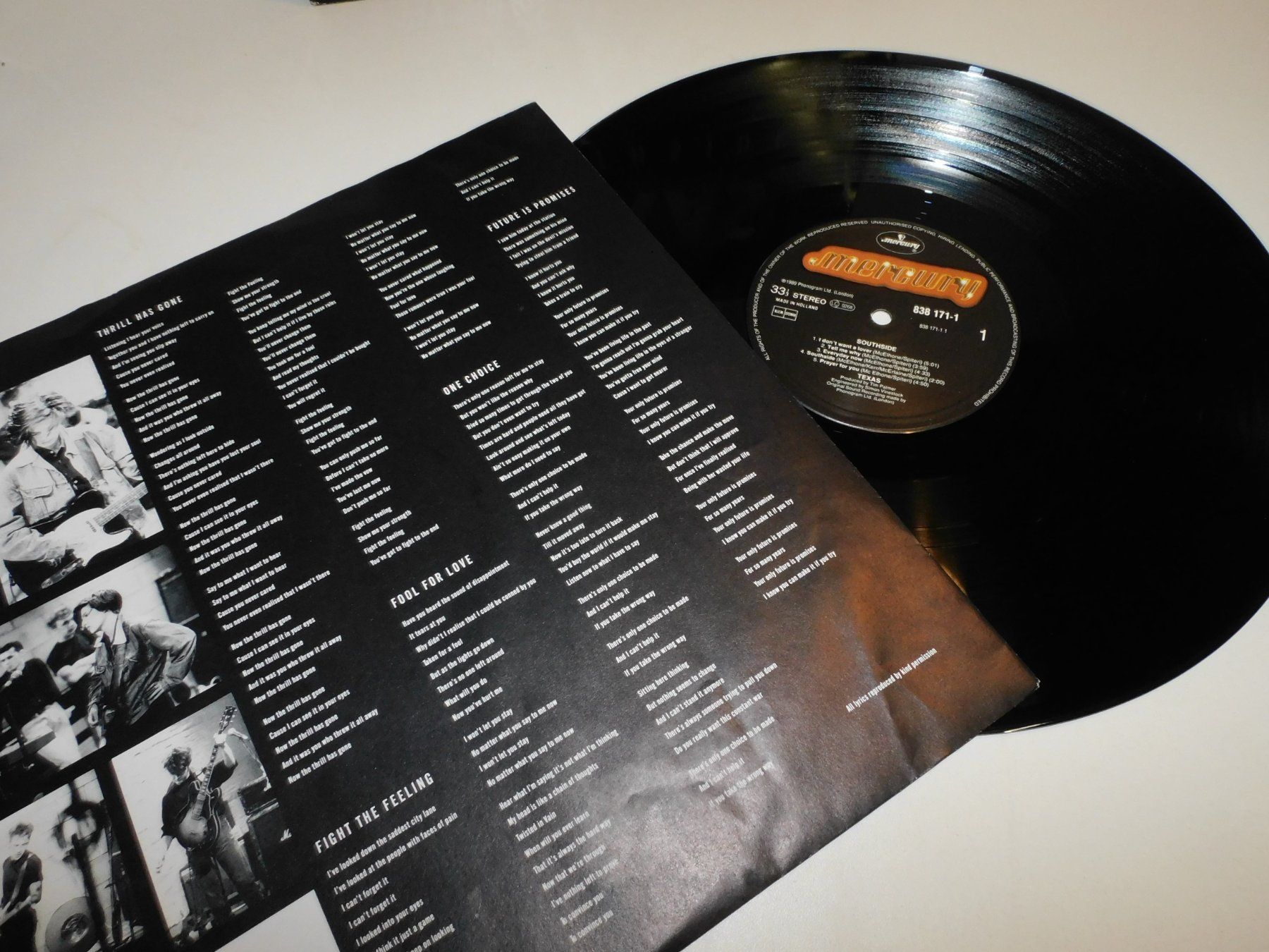 Dischi in vinile: LP - 1989 - Texas  - Southside - Schallplatte    LP – Usato da Sursee venduto da 76 2