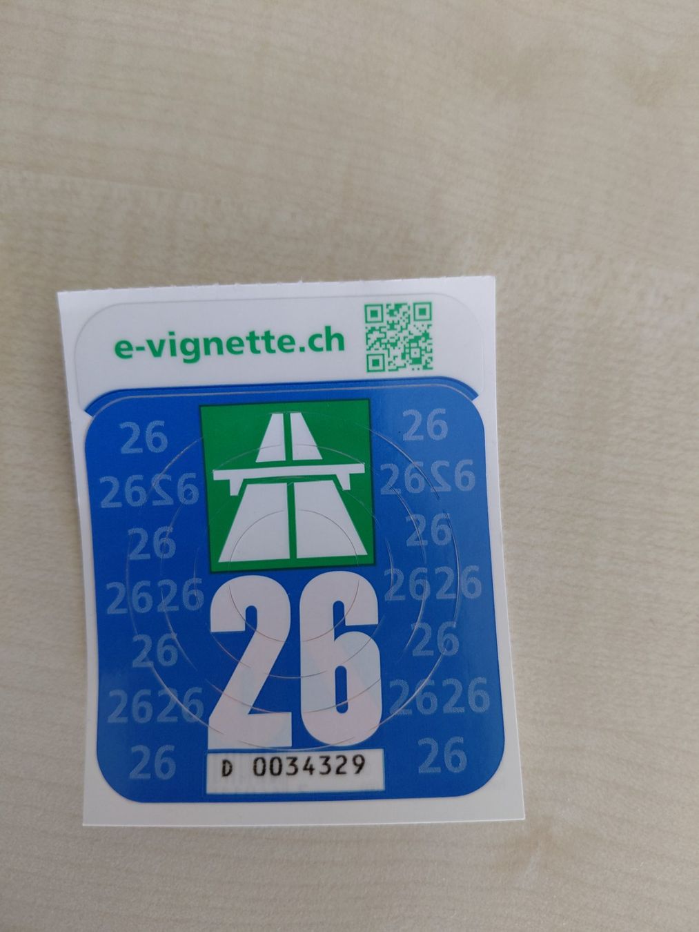 Autobahnvignetten: Autobahnvignette 2026 (Schweiz) – Neu (gemäss Beschreibung) aus Würenlos von chrigi.5436