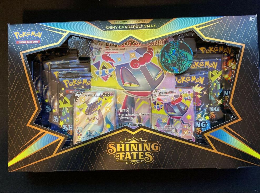 Pokémon Sammelbilder & Trading cards: Pokémon Shining Fates Dragapult VMax Premium Collection  – Neu und originalverpackt aus Ettingen von Idefix033