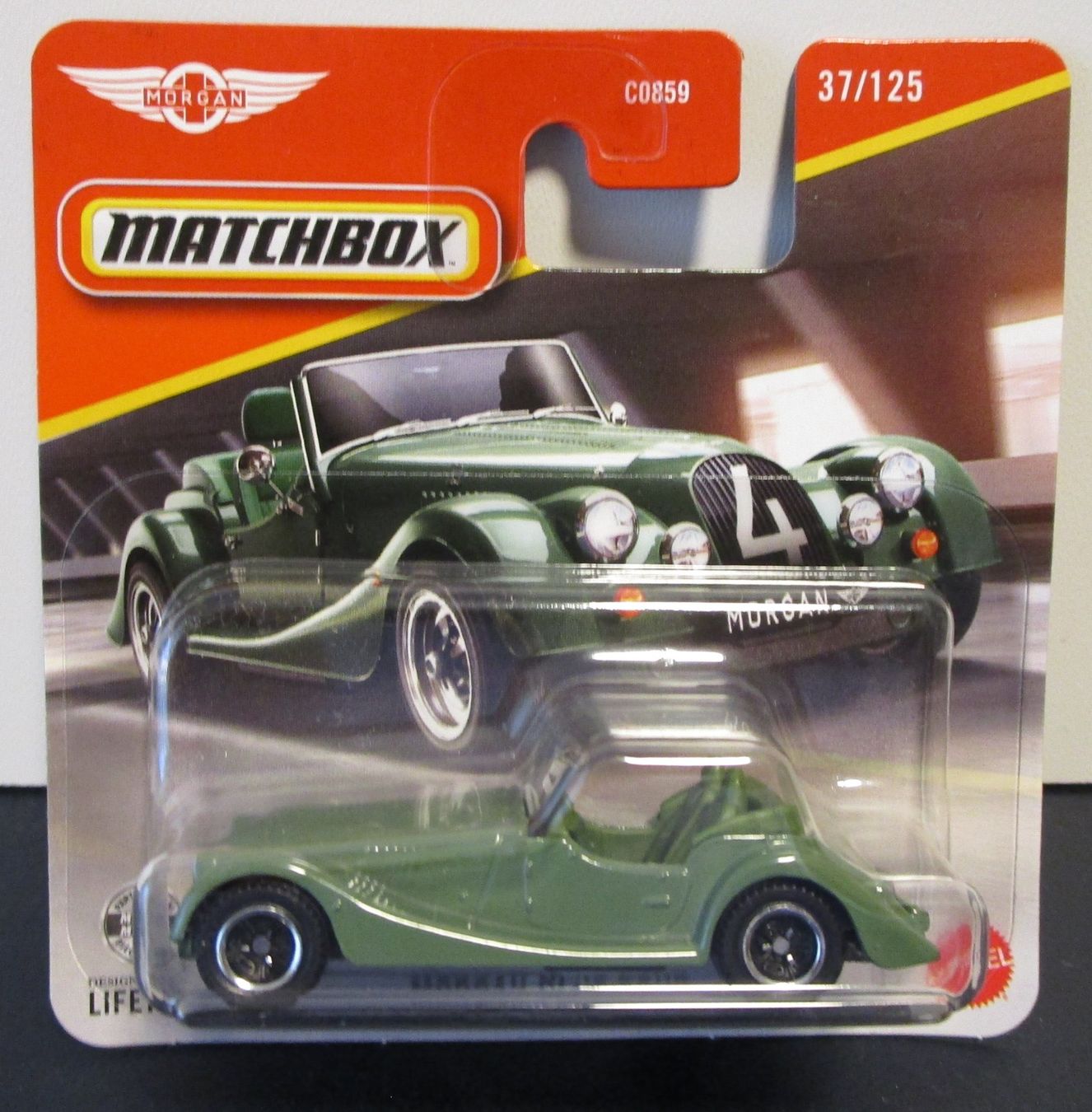 Morgan Modellini d'auto: MATCHBOX MORGAN PLUS FOUR - JHP09 – Nuovo e nell'imballaggio originale da Chêne-Bourg venduto da breno56