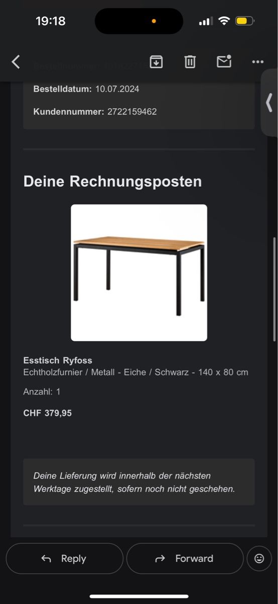 Set di tavolo e panche: Dining Table & 4 Chairs – Usato da Kloten venduto da kei_xcp5 3