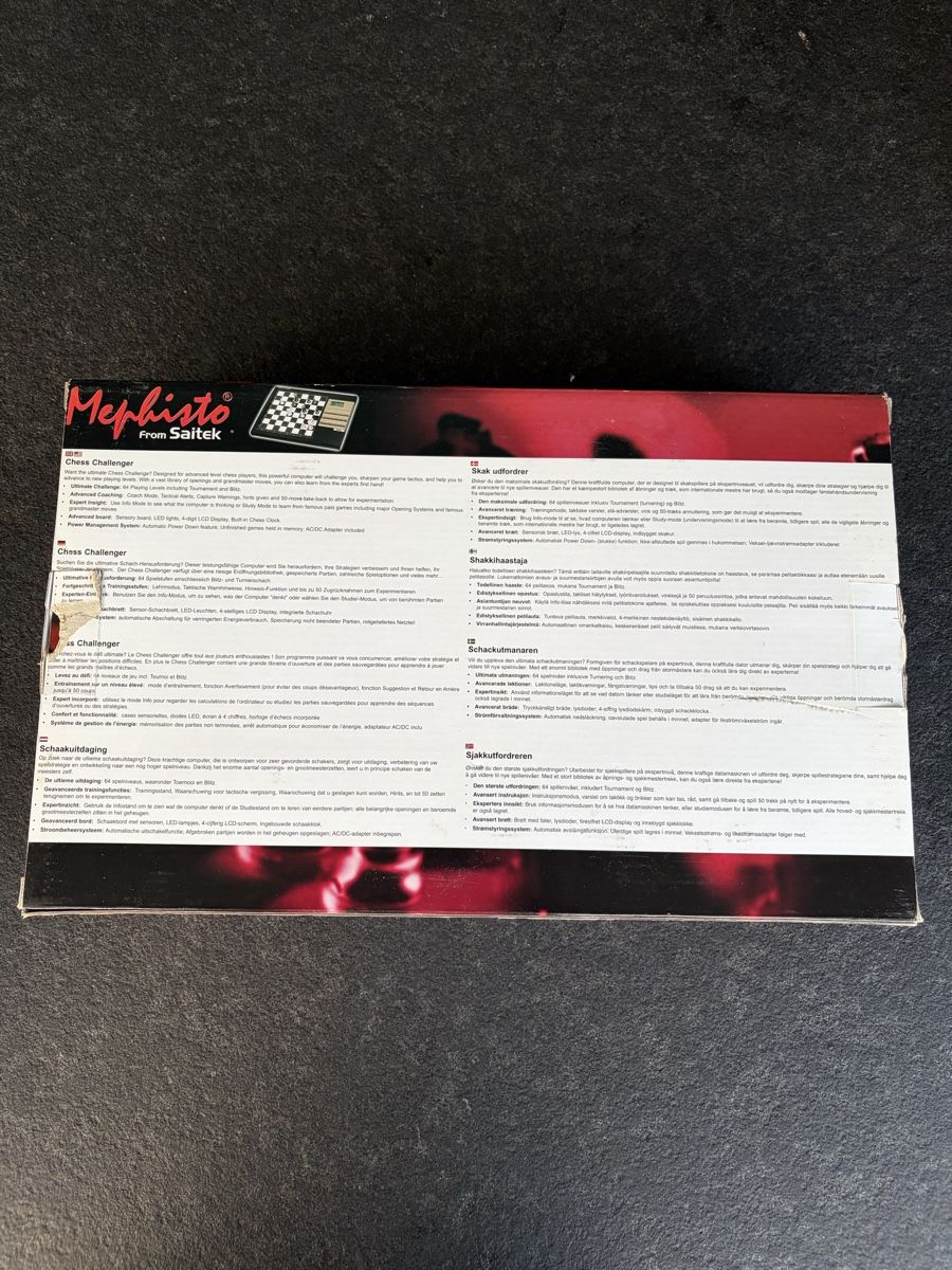 Saitek Spiele: Mephisto Chess Challenger Saitek Schachcomputer NEU – Neu und originalverpackt aus Gümligen von NicolasScheidegger 1