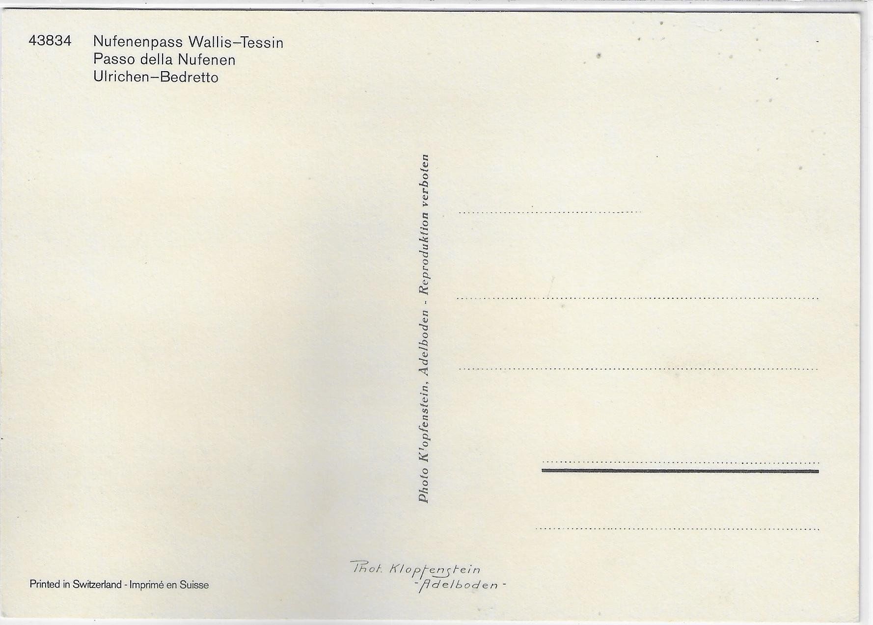Cartes postales: Nufenenpass - Postauto - Multiview – D'occasion à Ettingen par Kartenplanet 1