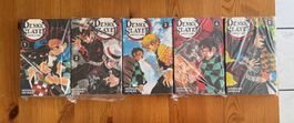 Manga Demon Slayer K. Gotouge Tomes 1-5 Neufs