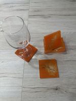 Set de dessous de verre artisanaux, couleur automne