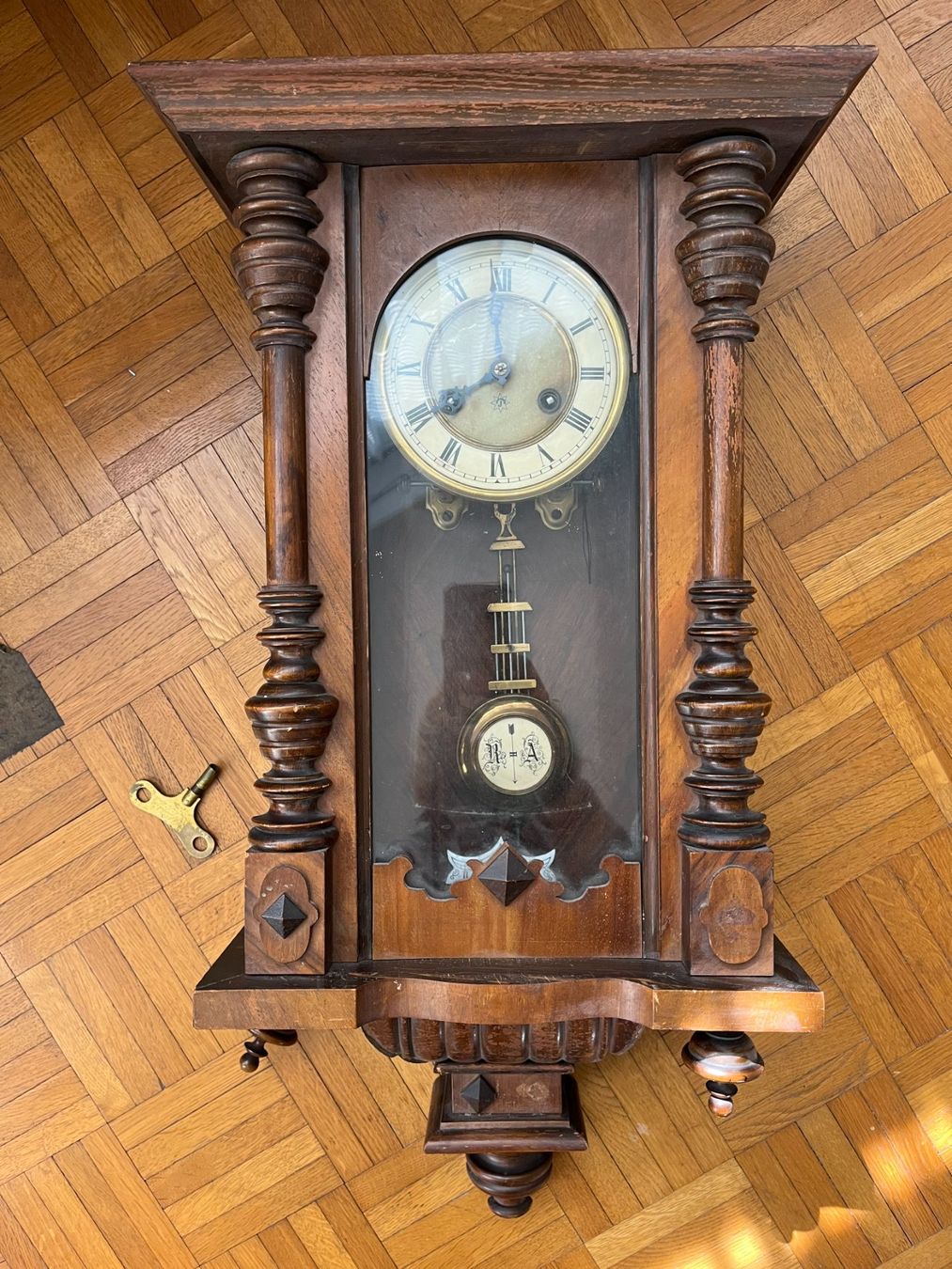 Junghans Orologi: Junghans Pendel-Wanduhr aus Holz – Usato da Gockhausen venduto da Jimmy019 1