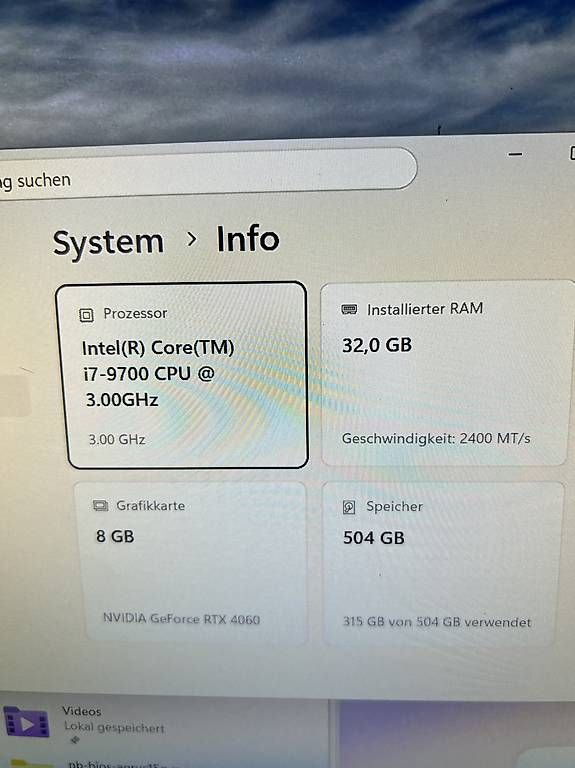 PC: Gaming PC RTX 4060 – Usato da Basel venduto da zar_792n 1