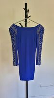 Cocktailkleid royalblau mit Pailletten Gr. XS (wie neu)