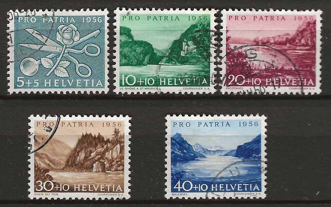 Tutti i francobolli: PP056 - Pro Patria 1956 obl. – Usato da Trélex venduto da Phil_Albert