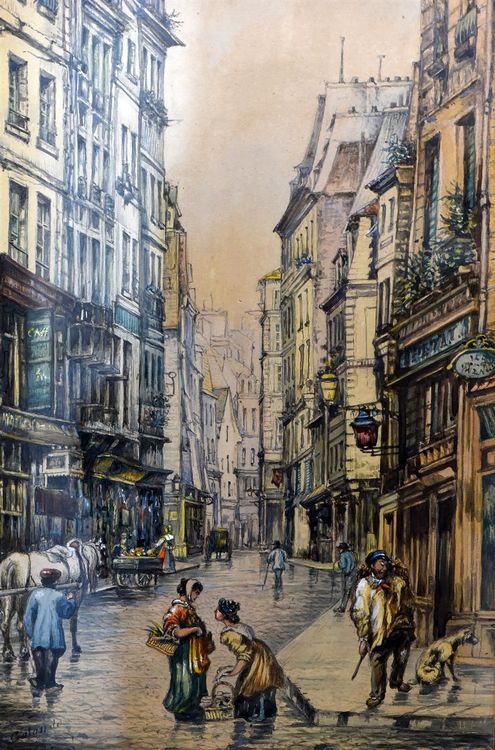 Gemälde Rue Galande Paris Kaufen auf Ricardo