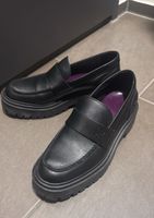 Schwarze Marc'o Polo Lederschuhe, Loafers, Gr. 39