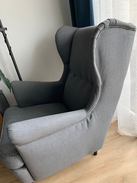 Ohrensessel IKEA STRANDMON in grau Kaufen auf Ricardo