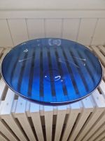 Grosse blaue Glasschale, Durchmesser ca 30cm