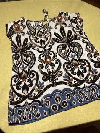 Chic Camicia di viscosa multicolore-tgM-feste 