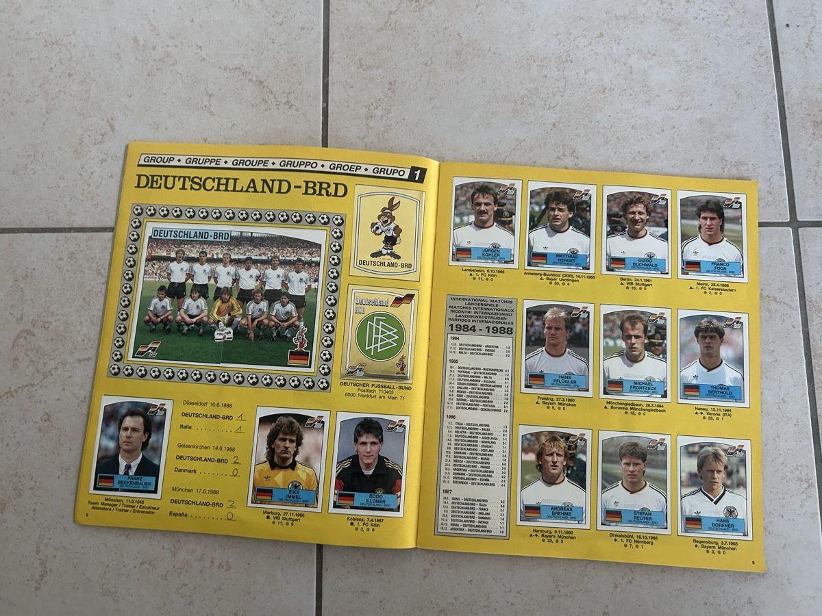 Panini Alben: Panini Euro 1988 komplett – Gebraucht aus Binningen von Flagello 5